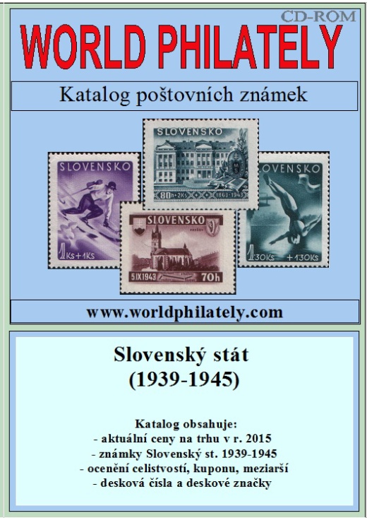 Letní novinka! Katalog poštovních známek - Slovenský stát (1939-1945) - World Philately 2016