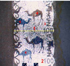 Lupa MacroCam s fotoaparátem – konkretní využití Metalografika na bankovkách - makrometalografika