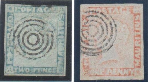 Mauritius - Sherwinovo vydání 1859 Mauritius - Sherwinovo vydání 1859
