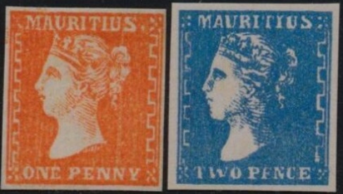 Mauritius - Sherwinovo vydání 1859 Mauritius - Sherwinovo vydání 1859