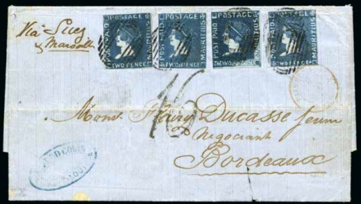 Mauritius - Sherwinovo vydání 1859 Mauritius - Sherwinovo vydání 1859
