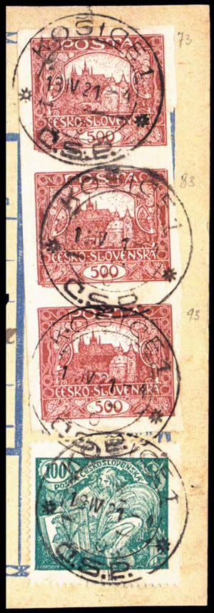 Merkur-Revue: Ještě k rámečkovým typům emise Hradčany