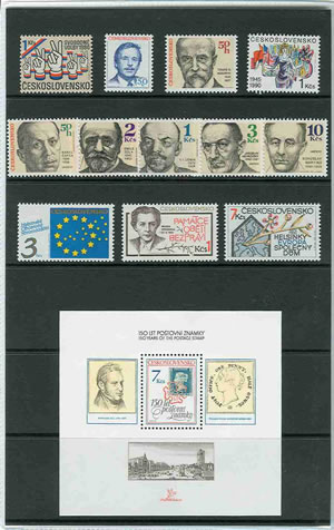 Merkur-Revue: Ročníková alba ČSSR a ČSFR z let 1989-92 Merkur-Revue: Ročníková alba ČSSR a ČSFR z let 1989-92