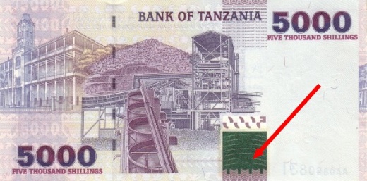 Metalografika na bankovkách – Tanzánie