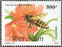 Motív včiel a včelárstva na poštových známkach V.