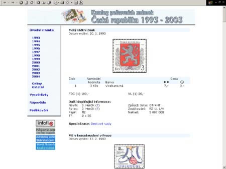 Několik obrázků z připravovaného katalogu World Philately 2004 ČR Několik obrázků z připravovaného katalogu World Philately 2004 ČR