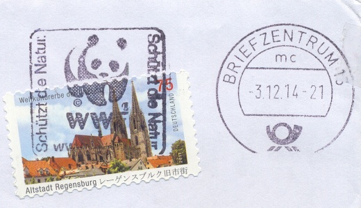 Německé razítka Briefzentrum
