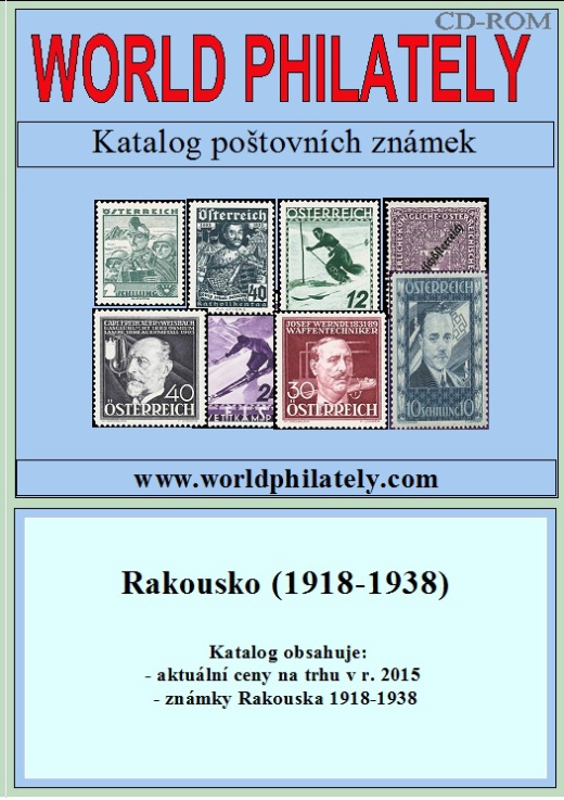 Novinka - CD-ROM World Philately 2016 – Rakousko (1918-1938) Novinka - CD-ROM World Philately 2016 – Rakousko (1918-1938)
