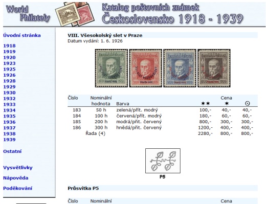 NOVINKA - Katalog poštovních známek - Československo (1918-1939) - World Philately 2016
