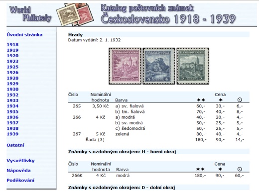 NOVINKA - Katalog poštovních známek - Československo (1918-1939) - World Philately 2016