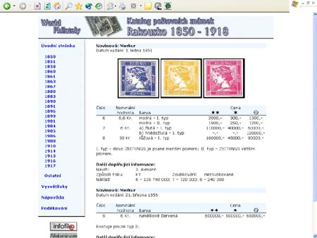 Novinka roku: CD-ROM World Philately 2005 – Rakousko (1850-1918) Novinka roku: CD-ROM World Philately 2005 – Rakousko (1850-1918)