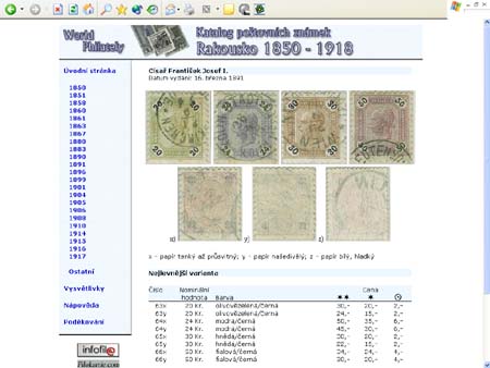 Novinka roku: CD-ROM World Philately 2005 – Rakousko (1850-1918) Novinka roku: CD-ROM World Philately 2005 – Rakousko (1850-1918)