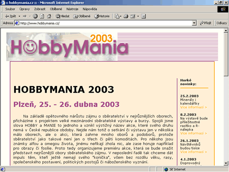 Oficiální infostránky I. Oficiální infostránky I.