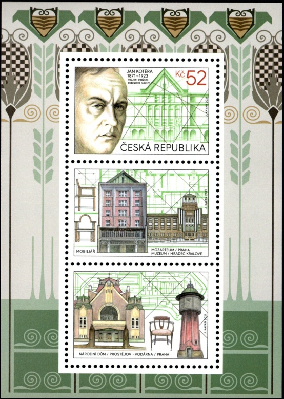 Osobnosti - Jan Kotěra - aršík Osobnosti - Jan Kotěra - aršík