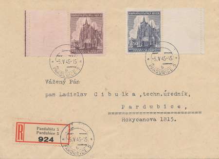 Pardubice 5. V. 1945 Pardubice 5. V. 1945
