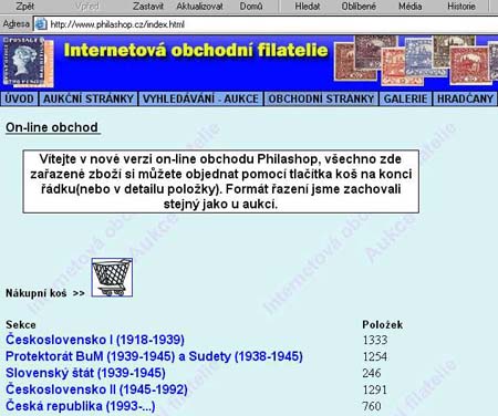 Philashop.cz - on-line obchod v provozu Philashop.cz - on-line obchod v provozu