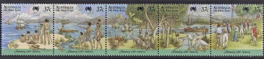 Počátky pošty na australském kontinentě Počátky pošty na australském kontinentě