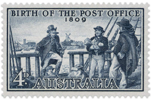 Počátky pošty na australském kontinentě Počátky pošty na australském kontinentě