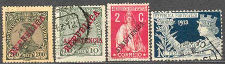 Portugalské známky poštovní daně