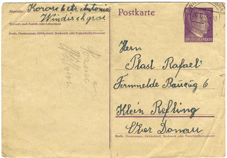 Poštovní historie aneb jedna celistvost z roku 1943 Poštovní historie aneb jedna celistvost z roku 1943