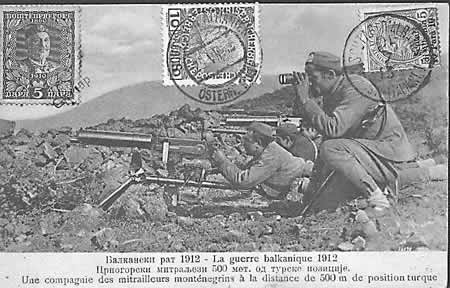 Filatelistická pohlednice z meziobdobí I. a II. balkánské války
