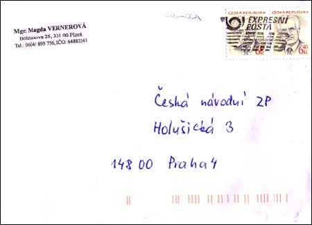 Poštovní provoz od 1. 11. 2003 Poštovní provoz od 1. 11. 2003