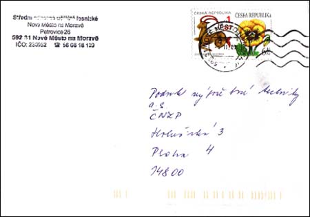 Poštovní provoz od 1. 11. 2003 Poštovní provoz od 1. 11. 2003