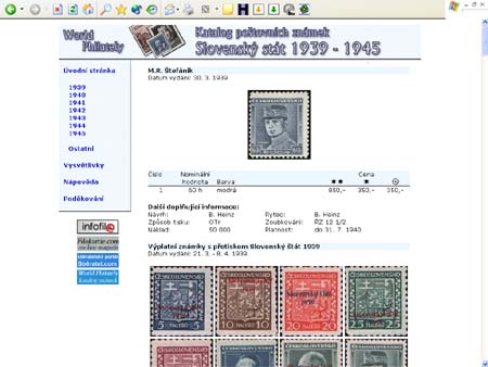 Právě vychází: CD-ROM World Philately 2006 – Slovenský stát (1939-1945) Právě vychází: CD-ROM World Philately 2006 – Slovenský stát (1939-1945)