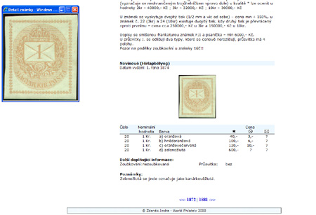 Právě vychází: CD-ROM World Philately 2008 – Uhersko (1871-1918)