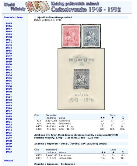 Právě vyšlo! Katalog poštovních známek - Československo (1945-1992) - World Philately 2010 Právě vyšlo! Katalog poštovních známek - Československo (1945-1992) - World Philately 2010