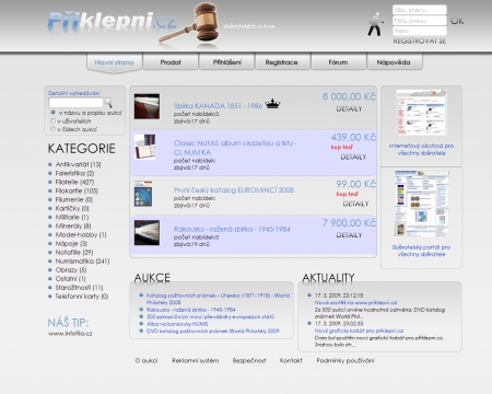 Přiklepni.cz - internetová sběratelská aukce Přiklepni.cz - internetová sběratelská aukce