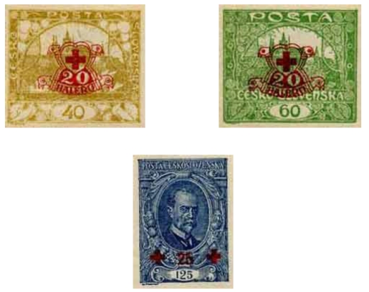 Príplatkové výplatné známky v prospech Červeného kríža Príplatkové výplatné známky v prospech Červeného kríža