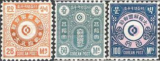 První poštovní známky Korejského království
