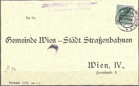 Rakouské známky Deutschösterreich použité v ČSR Rakouské známky Deutschösterreich použité v ČSR