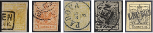 Rakousko emise 1850-1863: nebezpečné padělky a špatně určené typy Rakousko emise 1850-1863: nebezpečné padělky a špatně určené typy