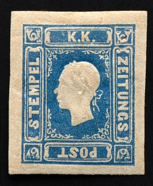 Rakousko novinová č. 16 - emise 1858 - nebezpečný padělek Rakousko novinová č. 16 - emise 1858 - nebezpečný padělek