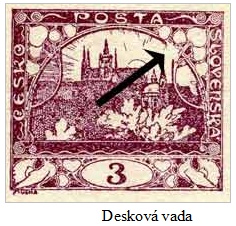 RETUŠE na známkách emise HRADČANY RETUŠE na známkách emise HRADČANY