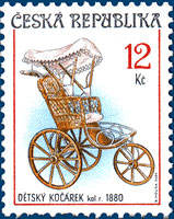 Sběratelství - historické dětské kočárky 12 Kč