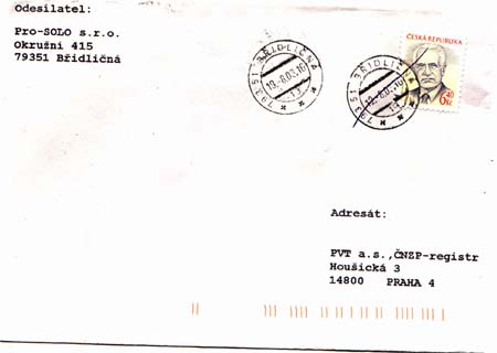 Současný poštovní provoz v ČR pohledem filatelisty Současný poštovní provoz v ČR pohledem filatelisty