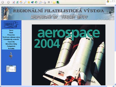 Stránky výstavy Aerospace ´04 Stránky výstavy Aerospace ´04