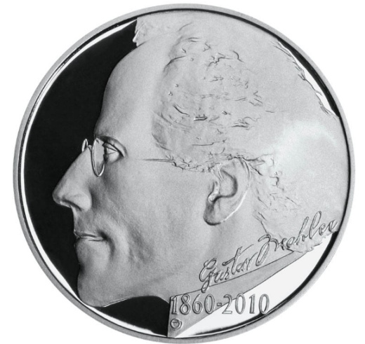 Stříbrná 200 Kč mince Gustav Mahler proof Stříbrná 200 Kč mince Gustav Mahler proof