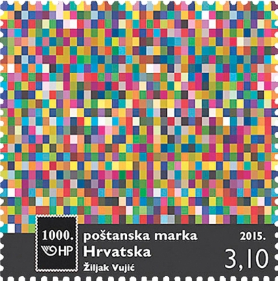 Tisící poštovní známka Chorvatska Tisící poštovní známka Chorvatska