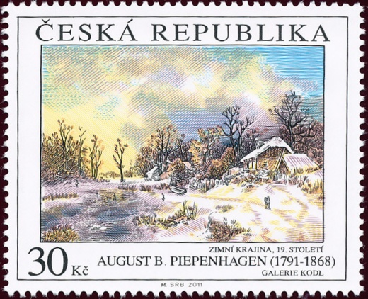 Umělecká díla na známkách - August Bedřich Piepenhagen (1791 - 1868) Umělecká díla na známkách - August Bedřich Piepenhagen (1791 - 1868)