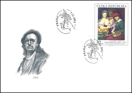 Umělecká díla na známkách: Jan Kupecký (1667 - 1740) Umělecká díla na známkách: Jan Kupecký (1667 - 1740)