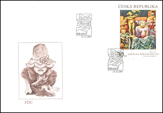 Umělecká díla na známkách - Jaroslava Pešicová (1935 – 2015) Umělecká díla na známkách - Jaroslava Pešicová (1935 – 2015)