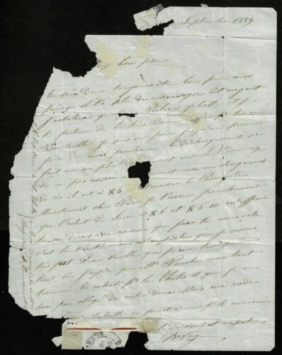 Unikátní skládaný dopis odeslaný 15. 9. 1859 z ostrova MAURITIUS na  RÉUNION se známkami 2 pence