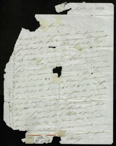 Unikátní skládaný dopis odeslaný 15. 9. 1859 z ostrova MAURITIUS na RÉUNION se známkami 2 pence Unikátní skládaný dopis odeslaný 15. 9. 1859 z ostrova MAURITIUS na RÉUNION se známkami 2 pence