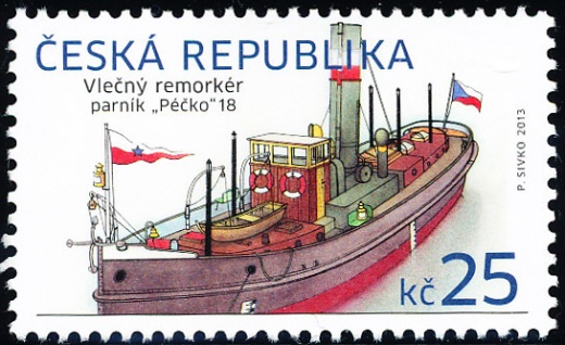 Vlečný remorkér - parník Péčko Vlečný remorkér - parník Péčko