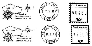 Výplatní otisky Armády české republiky Výplatní otisky Armády české republiky