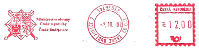 Výplatní otisky Armády české republiky Výplatní otisky Armády české republiky